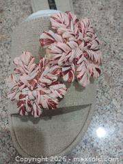 MaxSold Auction: Louise et Cie Beige & Pink Fabric Slide Sandals, US 7 - Las Vegas (Nevada, USA) PARTNER MANAGED Estate Sale Online Auction - Argent Star Court