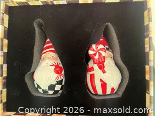 MaxSold Auction: Mackenzie-Childs Checker Santa Salt & Pepper Shakers - Las Vegas (Nevada, USA) PARTNER MANAGED Estate Sale Online Auction - Argent Star Court