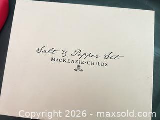 MaxSold Auction: Mackenzie-Childs Checker Santa Salt & Pepper Shakers - Las Vegas (Nevada, USA) PARTNER MANAGED Estate Sale Online Auction - Argent Star Court