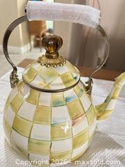 MaxSold Auction: Mackenzie-Childs Checkerboard Teapot/Kettle - Las Vegas (Nevada, USA) PARTNER MANAGED Estate Sale Online Auction - Argent Star Court