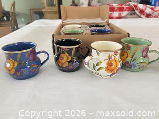 MaxSold Auction: MacKenzie-Childs Floral Multicolor Covered Jar & Mug Gift Set - Las Vegas (Nevada, USA) PARTNER MANAGED Estate Sale Online Auction - Argent Star Court