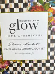 MaxSold Auction: MacKenzie-Childs Hand Wash & Lotion Caddy Set — Flower Market - Las Vegas (Nevada, USA) PARTNER MANAGED Estate Sale Online Auction - Argent Star Court