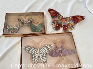 MaxSold Auction: MacKenzie-Childs Multicolor Mixed-Material Wall Decor (6 pcs) - Las Vegas (Nevada, USA) PARTNER MANAGED Estate Sale Online Auction - Argent Star Court