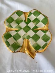 MaxSold Auction: McKenzie-Childs Green & White Brushstroke Check Trinket Dishes, Set of 4 - Las Vegas (Nevada, USA) PARTNER MANAGED Estate Sale Online Auction - Argent Star Court