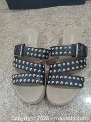 MaxSold Auction: Michael Kors Slide Sandals, Size 7.5, Black/Tan - Las Vegas (Nevada, USA) PARTNER MANAGED Estate Sale Online Auction - Argent Star Court