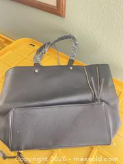 MaxSold Auction: Neiman Marcus Black Faux Leather Tote Bag with Gold Hardware - Las Vegas (Nevada, USA) PARTNER MANAGED Estate Sale Online Auction - Argent Star Court
