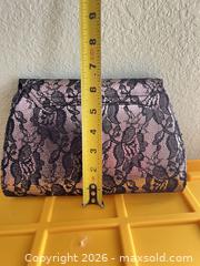 MaxSold Auction: Neiman Marcus Black & Gold Lace Overlay Clutch Crossbody - Las Vegas (Nevada, USA) PARTNER MANAGED Estate Sale Online Auction - Argent Star Court