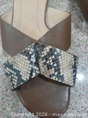 MaxSold Auction: Nurture Slide Sandals Size 7.5 Brown Snake Print - Las Vegas (Nevada, USA) PARTNER MANAGED Estate Sale Online Auction - Argent Star Court