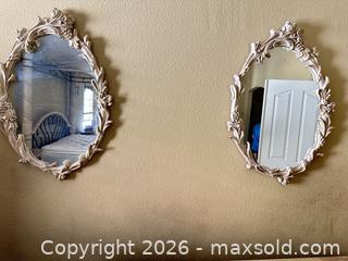 MaxSold Auction: Pair of Rococo/Baroque Gold Gilded Wall Mirrors, Medium - Las Vegas (Nevada, USA) PARTNER MANAGED Estate Sale Online Auction - Argent Star Court