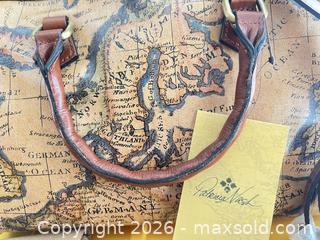 MaxSold Auction: Patricia Nash Medium Tan Map Print Coated Leather Handbag & Wallet Set - Las Vegas (Nevada, USA) PARTNER MANAGED Estate Sale Online Auction - Argent Star Court