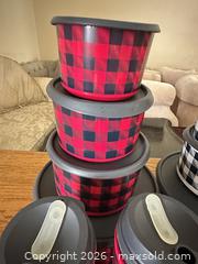 MaxSold Auction: Plastic Travel/Insulated Cups with Lids, Buffalo Check Patterns - Las Vegas (Nevada, USA) PARTNER MANAGED Estate Sale Online Auction - Argent Star Court