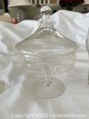 MaxSold Auction: Princess House Crystal Glassware Lot of 9 — Etched Leaf/Vine Pattern - Las Vegas (Nevada, USA) PARTNER MANAGED Estate Sale Online Auction - Argent Star Court