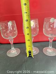 MaxSold Auction: Princess House Lead Crystal Wine Glasses, Etched Floral (Set of 4) - Las Vegas (Nevada, USA) PARTNER MANAGED Estate Sale Online Auction - Argent Star Court