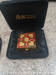 MaxSold Auction: Princess Marcella Borghese Gold-Tone Powder Compact (Red/Black) - Las Vegas (Nevada, USA) PARTNER MANAGED Estate Sale Online Auction - Argent Star Court
