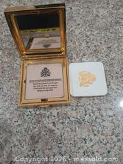 MaxSold Auction: Princess Marcella Borghese Gold-Tone Powder Compact (Red/Black) - Las Vegas (Nevada, USA) PARTNER MANAGED Estate Sale Online Auction - Argent Star Court
