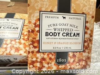 MaxSold Auction: Pure Goat Milk Honey & Orange Blossom Body Cream 2-Pack with Decorative Tin - Las Vegas (Nevada, USA) PARTNER MANAGED Estate Sale Online Auction - Argent Star Court