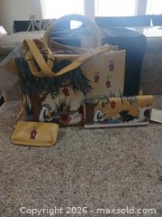 MaxSold Auction: Radley London Yellow Printed Leather Tote with Extras - Las Vegas (Nevada, USA) PARTNER MANAGED Estate Sale Online Auction - Argent Star Court