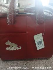MaxSold Auction: Radley Red Leather Handbag with Dog Appliqué - Las Vegas (Nevada, USA) PARTNER MANAGED Estate Sale Online Auction - Argent Star Court