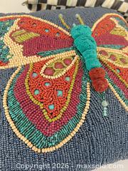 MaxSold Auction: Set of 3 Beaded Embroidered Printed Throw Pillows, 12 in - Las Vegas (Nevada, USA) PARTNER MANAGED Estate Sale Online Auction - Argent Star Court