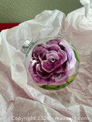 MaxSold Auction: Set of 3 Hand-Painted Glass Christmas Ornaments, 3 in - Las Vegas (Nevada, USA) PARTNER MANAGED Estate Sale Online Auction - Argent Star Court