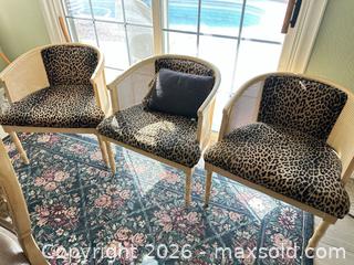 MaxSold Auction: Set of 3 Leopard Print Armchairs - Las Vegas (Nevada, USA) PARTNER MANAGED Estate Sale Online Auction - Argent Star Court