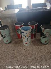MaxSold Auction: Set of 5 Starbucks Ceramic Travel Mugs/Tumblers, 10 oz - Las Vegas (Nevada, USA) PARTNER MANAGED Estate Sale Online Auction - Argent Star Court