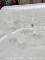 MaxSold Auction: Set of 8 Cut Diamond Pattern Crystal Wine Glasses - Las Vegas (Nevada, USA) PARTNER MANAGED Estate Sale Online Auction - Argent Star Court