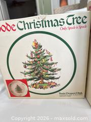 MaxSold Auction: Spode Christmas Tree 16-Piece Porcelain Starter Set & Accessories - Las Vegas (Nevada, USA) PARTNER MANAGED Estate Sale Online Auction - Argent Star Court