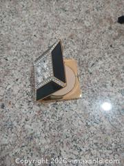 MaxSold Auction: St. John Small Gold & Black Rhinestone Powder Compact Case - Las Vegas (Nevada, USA) PARTNER MANAGED Estate Sale Online Auction - Argent Star Court