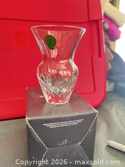 MaxSold Auction: Waterford Clear Bud Vase, Approximately 4 in. - Las Vegas (Nevada, USA) PARTNER MANAGED Estate Sale Online Auction - Argent Star Court