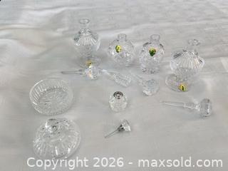 MaxSold Auction: Waterford Clear Crystal Perfume Bottles, Vase & Trinket Jar (5-7) - Las Vegas (Nevada, USA) PARTNER MANAGED Estate Sale Online Auction - Argent Star Court