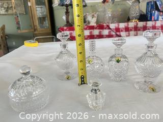MaxSold Auction: Waterford Clear Crystal Perfume Bottles, Vase & Trinket Jar (5-7) - Las Vegas (Nevada, USA) PARTNER MANAGED Estate Sale Online Auction - Argent Star Court