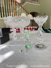 MaxSold Auction: Waterford Crystal Clear Bowl, Candlestick, Seahorse & Votive Set - Las Vegas (Nevada, USA) PARTNER MANAGED Estate Sale Online Auction - Argent Star Court