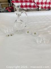 MaxSold Auction: Waterford Crystal Diamond-Hobnail Decanter & Glasses Set - Las Vegas (Nevada, USA) PARTNER MANAGED Estate Sale Online Auction - Argent Star Court