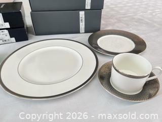 MaxSold Auction: Waterford Porcelain Dinnerware Set with Green Crystal Votive - Las Vegas (Nevada, USA) PARTNER MANAGED Estate Sale Online Auction - Argent Star Court