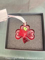 MaxSold Auction: Waterford Ruby Red Lead Crystal Christmas Ornament 2018 - Las Vegas (Nevada, USA) PARTNER MANAGED Estate Sale Online Auction - Argent Star Court
