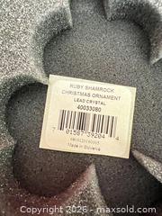 MaxSold Auction: Waterford Ruby Red Lead Crystal Christmas Ornament 2018 - Las Vegas (Nevada, USA) PARTNER MANAGED Estate Sale Online Auction - Argent Star Court