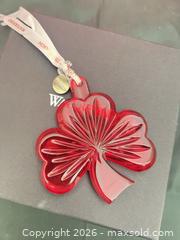 MaxSold Auction: Waterford Ruby Red Lead Crystal Christmas Ornament 2018 - Las Vegas (Nevada, USA) PARTNER MANAGED Estate Sale Online Auction - Argent Star Court