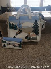 MaxSold Auction: White/Light Blue Scottie Dog Appliqué Handbag Tote - Las Vegas (Nevada, USA) PARTNER MANAGED Estate Sale Online Auction - Argent Star Court