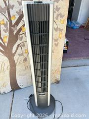 MaxSold Auction: 3-Panel Beige/Brown Room Divider & Tower Fan - Las Vegas (Nevada, USA) SELLER MANAGED Estate Sale Online Auction - Bright Sun Court