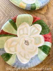 MaxSold Auction: Bella Ceramica Floral Ceramic Charger / Decorative Plates, 11 in (2) - Las Vegas (Nevada, USA) SELLER MANAGED Estate Sale Online Auction - Bright Sun Court