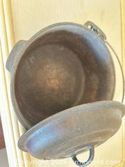 MaxSold Auction: Cast Iron Dutch Oven / Camp Oven, Medium, Lid & Bail Handle - Las Vegas (Nevada, USA) SELLER MANAGED Estate Sale Online Auction - Bright Sun Court