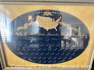 MaxSold Auction: Framed Coin Display for The Fifty United States Quarter Dollar Collectionq - Las Vegas (Nevada, USA) SELLER MANAGED Estate Sale Online Auction - Bright Sun Court