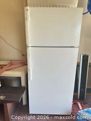 MaxSold Auction: GE White Top-Freezer Refrigerator, 12–18 cu ft - Las Vegas (Nevada, USA) SELLER MANAGED Estate Sale Online Auction - Bright Sun Court