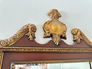 MaxSold Auction: Ornate Rococo Gold & Brown Large Wall Mirror 35" - Las Vegas (Nevada, USA) SELLER MANAGED Estate Sale Online Auction - Bright Sun Court