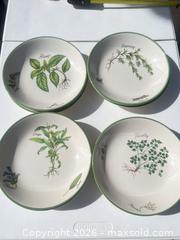 MaxSold Auction: Over and Back Ceramic Botanical 9-inch Bowl — Set of 8 & 2 Large Bowls  - Las Vegas (Nevada, USA) SELLER MANAGED Estate Sale Online Auction - Bright Sun Court
