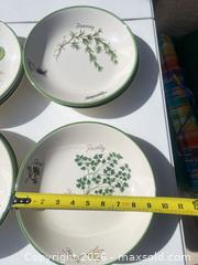 MaxSold Auction: Over and Back Ceramic Botanical 9-inch Bowl — Set of 8 & 2 Large Bowls  - Las Vegas (Nevada, USA) SELLER MANAGED Estate Sale Online Auction - Bright Sun Court