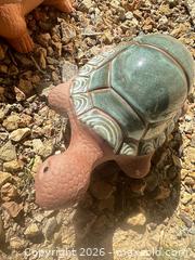 MaxSold Auction: Pair of Terracotta & Glazed Ceramic Garden Figurines with Shell Detail - Las Vegas (Nevada, USA) SELLER MANAGED Estate Sale Online Auction - Bright Sun Court