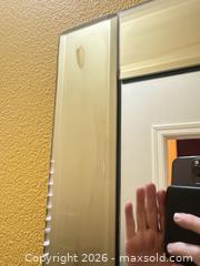 MaxSold Auction: Vertical Beige Wood Full-Length Wall Mirror - Las Vegas (Nevada, USA) SELLER MANAGED Estate Sale Online Auction - Bright Sun Court