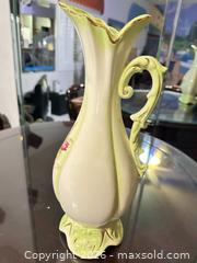 MaxSold Auction: Vintage Hand-Painted Floral Ceramic Vase with Gold Trim - Las Vegas (Nevada, USA) SELLER MANAGED Estate Sale Online Auction - Bright Sun Court